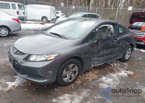 2013 Honda Civic Lx z USA, uszkodzony, nr VIN 2HGFG3B58DH504153